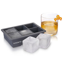 Load image into Gallery viewer, Viski Glacier Ice Cube Tray with Lid, Grey

