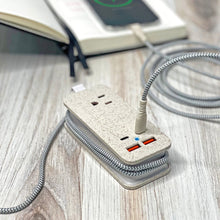 Load image into Gallery viewer, Power Trip Outlet + Usb Travel Charging Station, Natural
