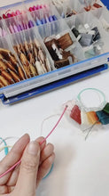 Load and play video in Gallery viewer, Embroidery Floss Bobbin Holder, Rainbow
