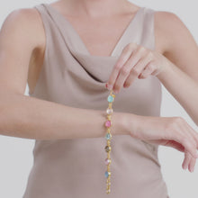 Load and play video in Gallery viewer, Nassau Demi Stone Bracelet, Iridescent Multi Stone
