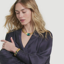 Load and play video in Gallery viewer, Dolce Statement Necklace, Obsidian Black
