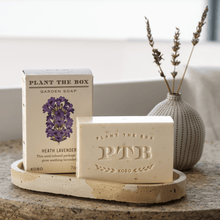 Load image into Gallery viewer, Heath Lavender Plant the Box Bar Soap
