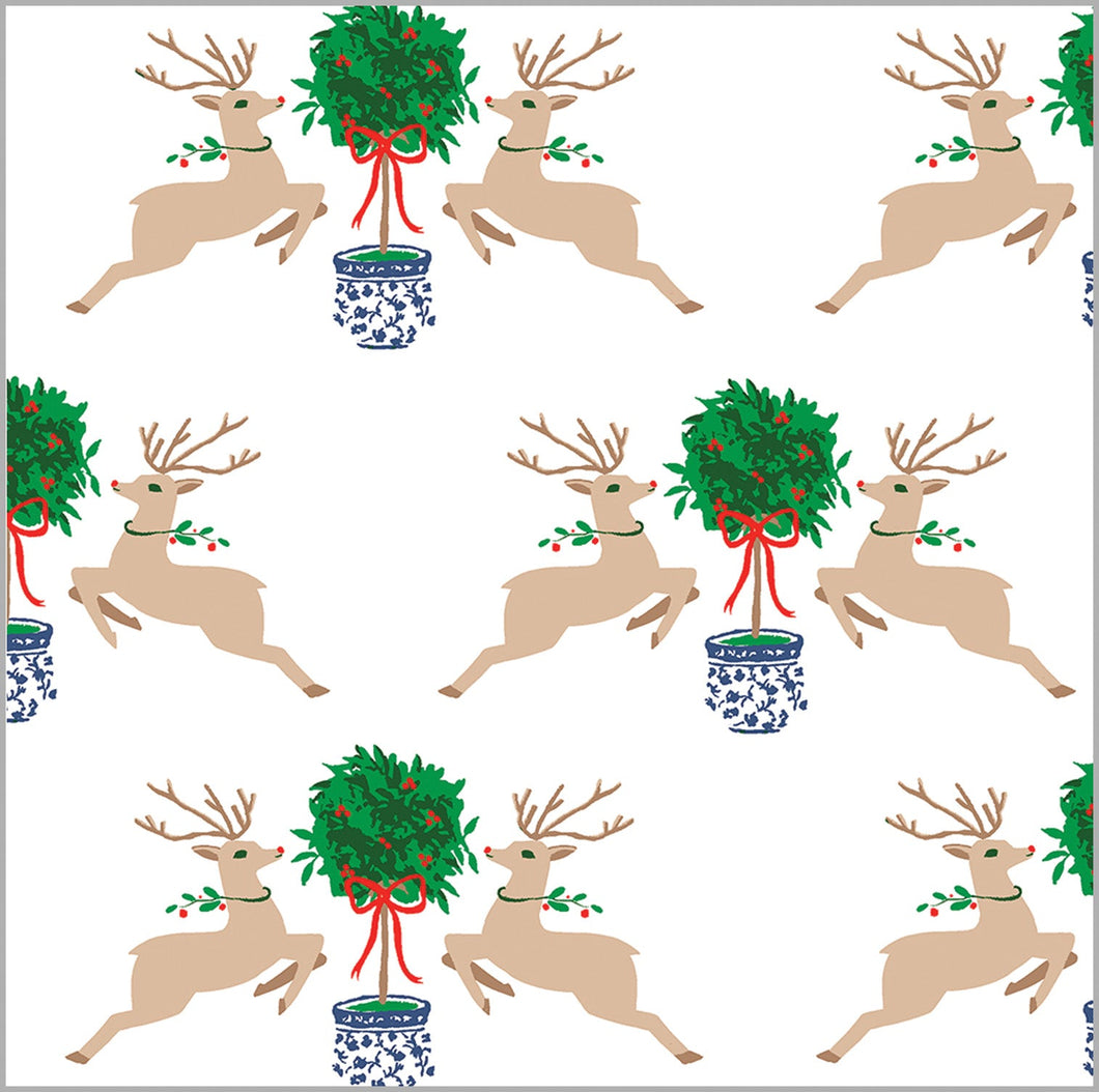 Reindeer Topiary Gift Wrap