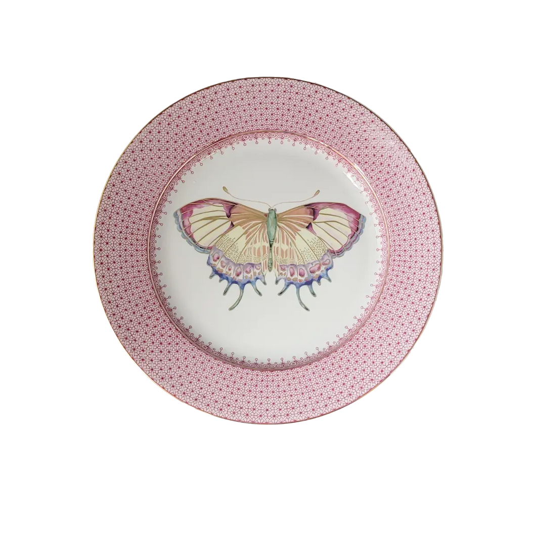 Pink Lace Dessert with Butterfly