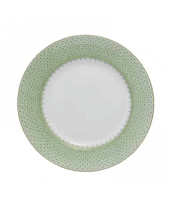 Apple Green Lace Dessert Plate