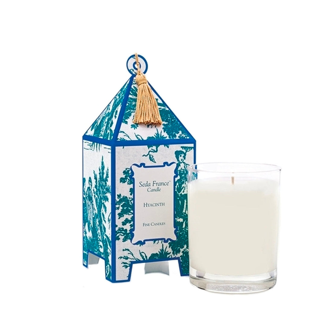 Hyacinth Classic Toile Mini Pagoda Box Candle