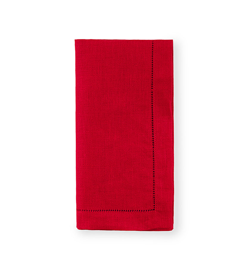 Festival Red Linen Napkins, Set of 4