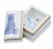 Load image into Gallery viewer, Herend Tooth Fairy Box with Bear, Blue
