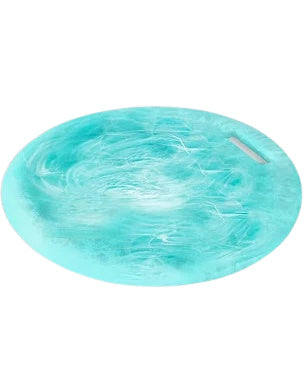 Resin Round Chopping Board, Aqua Swirl