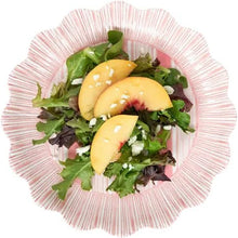 Load image into Gallery viewer, Cabana Stripe Melamine Dessert/Salad Plate, Coral
