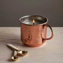 Load image into Gallery viewer, Simmered Cider Poured Candle, Copper Mug
