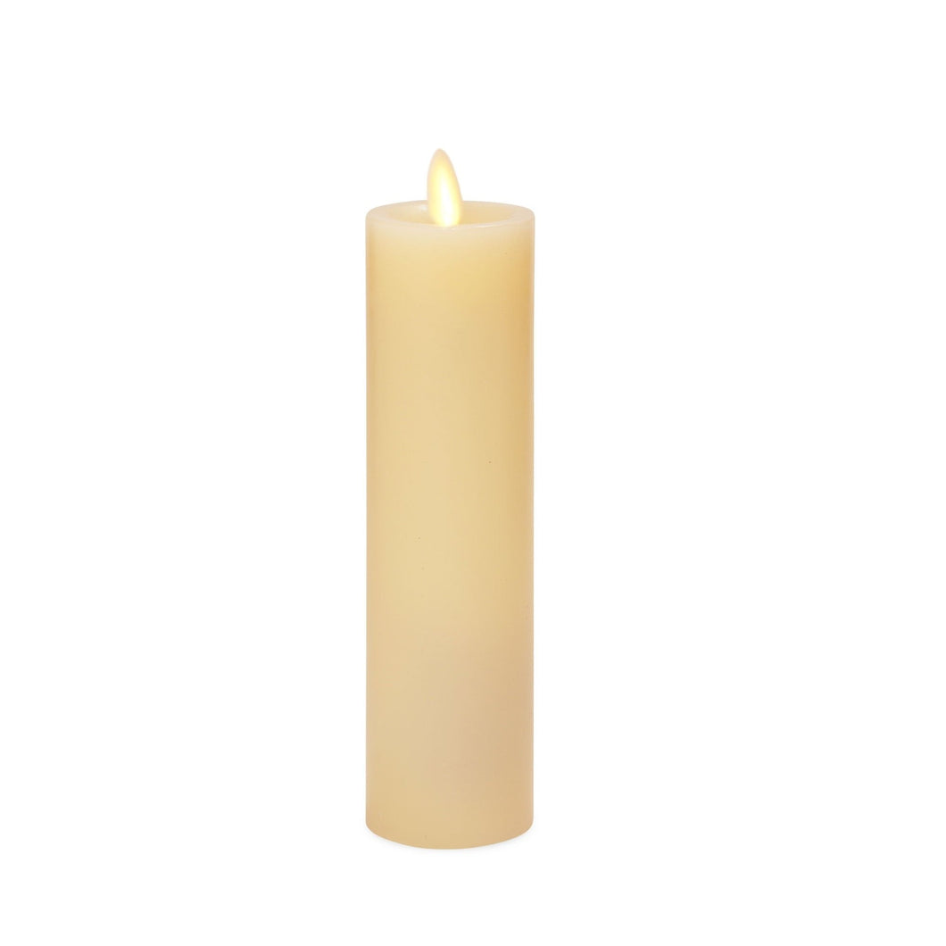 Ivory Wax Melted Top Flameless Candle, 2