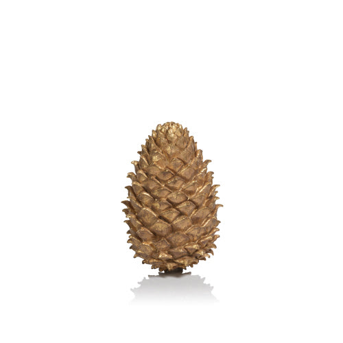 Golden Decorative Pine Cone, 10.5