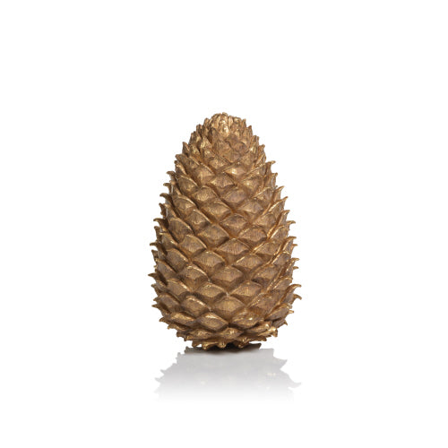 Golden Decorative Pine Cone, 13