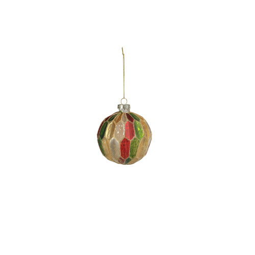 Multicolor Glass Ball Ornament