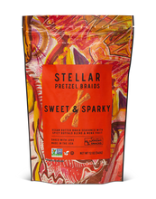 Load image into Gallery viewer, Stellar Pretzel Braids, Sweet &amp; Sparky | 12oz

