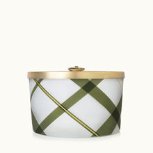 Load image into Gallery viewer, Frasier Fir Frosted Plaid 3-Wick Candle
