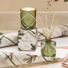 Load image into Gallery viewer, Frasier Fir Frosted Plaid 6.5 oz Poured Candle
