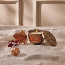 Load image into Gallery viewer, Pumpkin Laurel Poured Candle with Gold Lid, 6.5oz
