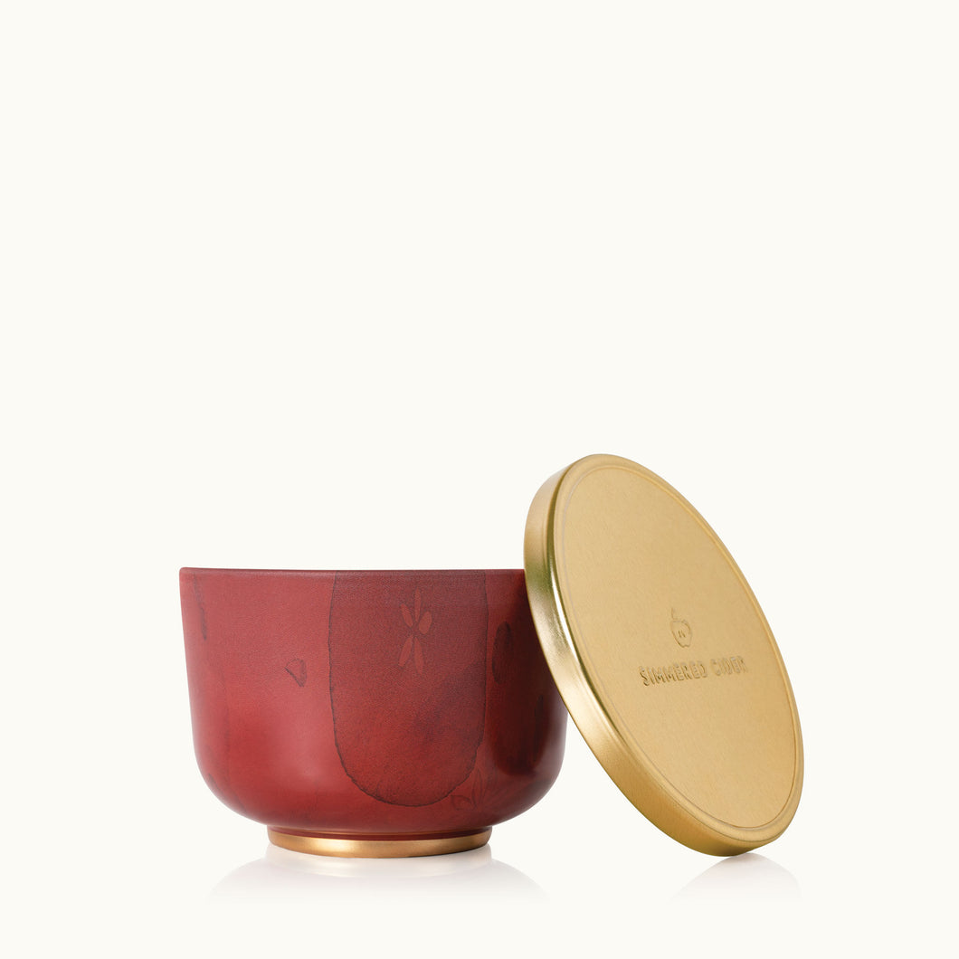 Simmered Cider Poured Candle with Gold Lid, 6.5oz