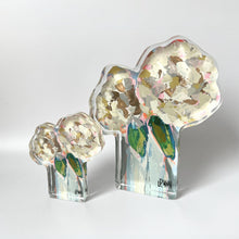 Load image into Gallery viewer, Two Hydrangeas Acrylic Bloom Block, Bitty Block

