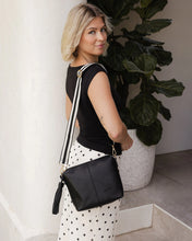 Load image into Gallery viewer, Kasey Stripe Crossbody Bag, Black
