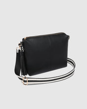 Load image into Gallery viewer, Kasey Stripe Crossbody Bag, Black
