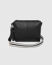 Load image into Gallery viewer, Kasey Stripe Crossbody Bag, Black
