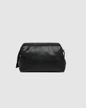 Load image into Gallery viewer, Albie Cosmetic Case, Saddle Black
