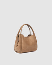 Load image into Gallery viewer, Steffie Suede Mini Tote Bag, Honey
