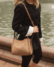 Load image into Gallery viewer, Steffie Suede Mini Tote Bag, Honey
