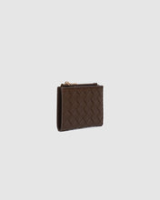 Load image into Gallery viewer, Lily Woven Wallet, Chocolate
