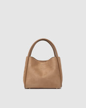 Load image into Gallery viewer, Steffie Suede Mini Tote Bag, Honey
