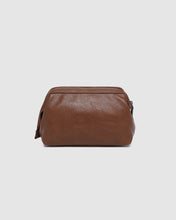 Load image into Gallery viewer, Albie Cosmetic Case, Cognac
