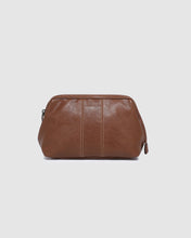 Load image into Gallery viewer, Albie Cosmetic Case, Cognac
