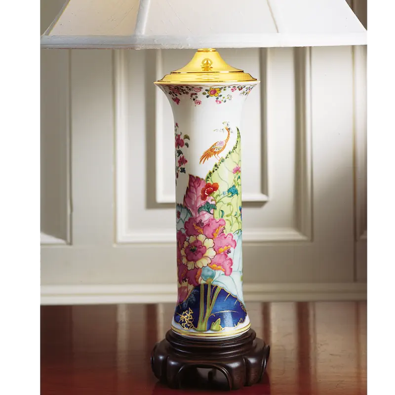 mottahedeh tobacco leaf lamp Large Porcelain Chinoiserie That same standard of excellence has been extended to lighting with a collection of table lamps that is regarded as one of the finest available anywhere  SOLD  Our final