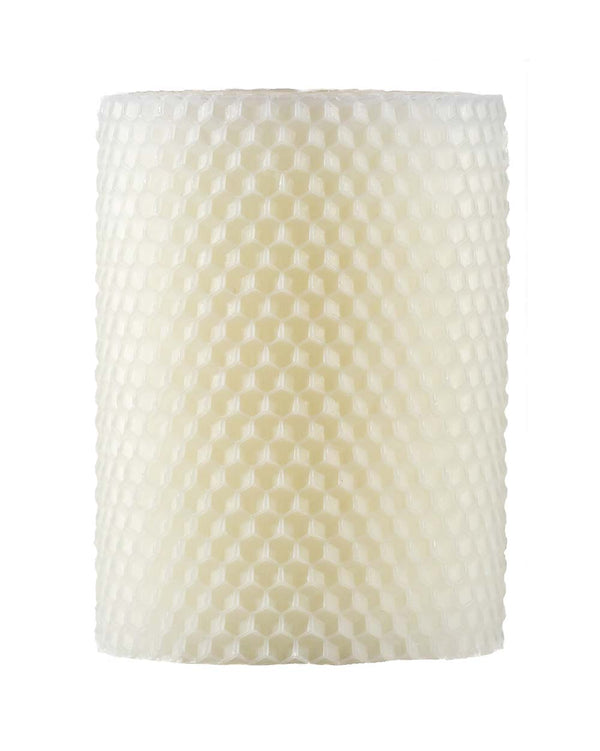 Ivory Beeswax Pillar Candle, 6