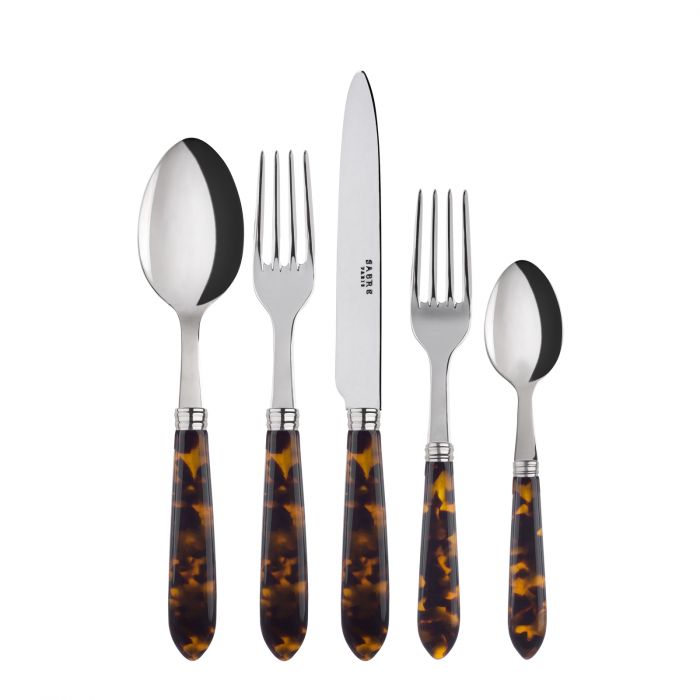 Faux Tortoise, 5pc Place Setting