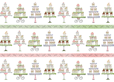 Cupcake Tiers Wedding Card