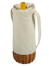 Load image into Gallery viewer, Malbec Insulated Canvas &amp; Willow Wine Bottle Basket
