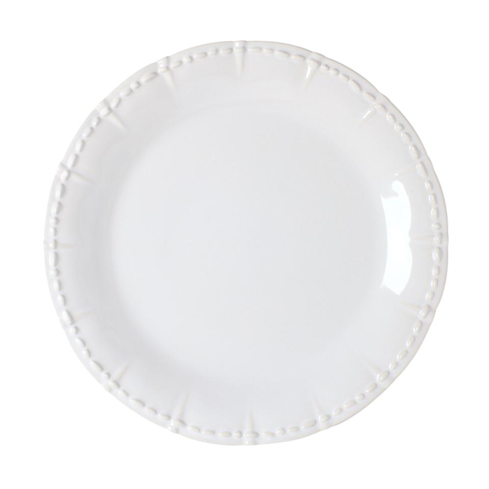 Historia Dinner Plate, Paperwhite