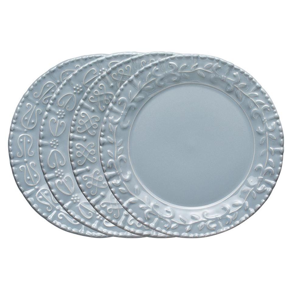 Historia Ornamental Salad Plate, Blue Cashmere