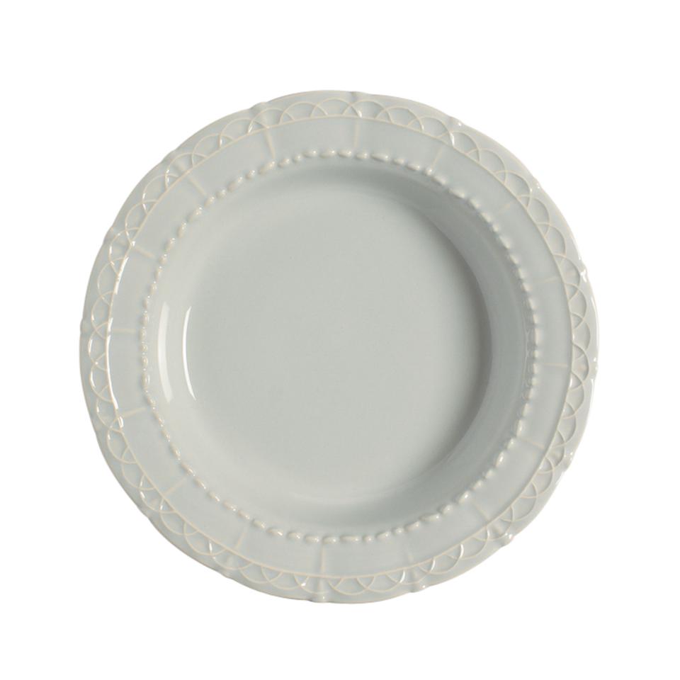 Historia Rimmed Soup/Pasta Bowl, Barely Blue