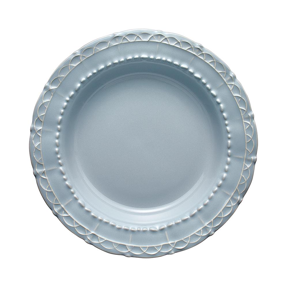 Historia Rimmed Soup/Pasta Bowl, Blue Cashmere