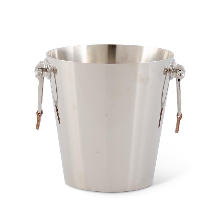 Silver Ice Bucket with Horse Bit Handle