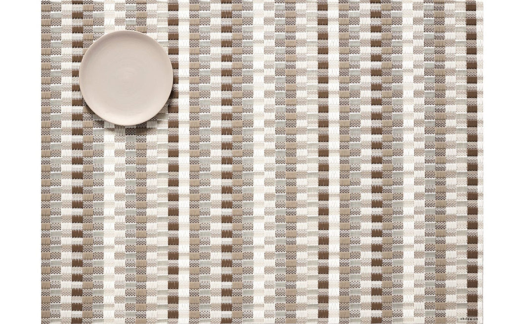 Rectangle Heddle Placemats, Pebble