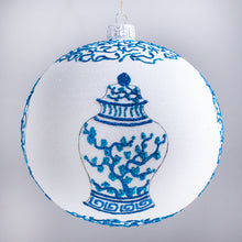 Load image into Gallery viewer, Blue &amp; White Ball Ornament
