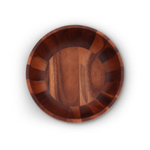 Load image into Gallery viewer, Bee Hive Style Wooden Acacia Salad Bowl
