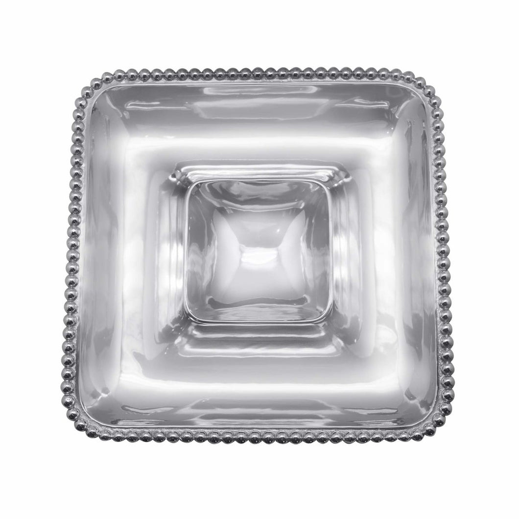 Pearled Square Chip and Dip