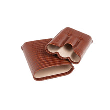 Load image into Gallery viewer, Brown Lizard Triple Cigar Holder
